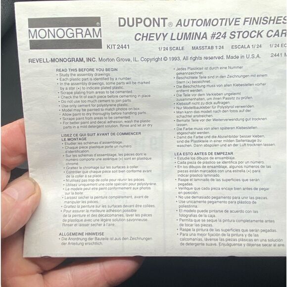 COPY - NIOB NASCAR model car skill level 3 of the Jeff Gordon stock car driven … - Picture 9 of 16